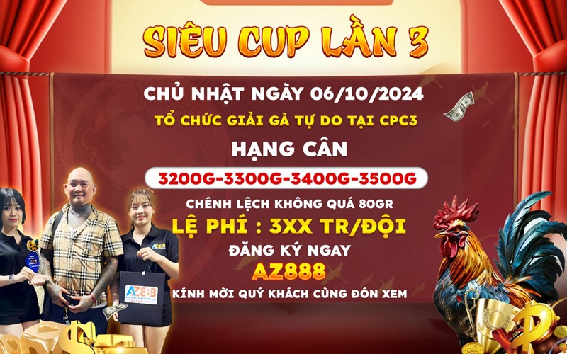 Thông báo về giải gà tự do tại CPC3 ngày 06/10/2024